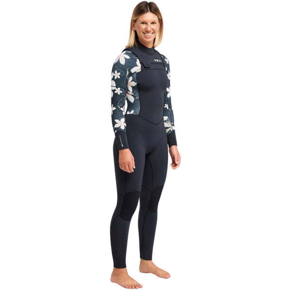 2026 Roxy Womens Swell Natural 4/3mm Chest Zip Wetsuit 26BW213509 - Hibiscus Real